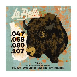 0SF-4 Olinto Signature Flat Wound Bass Strings 47-107