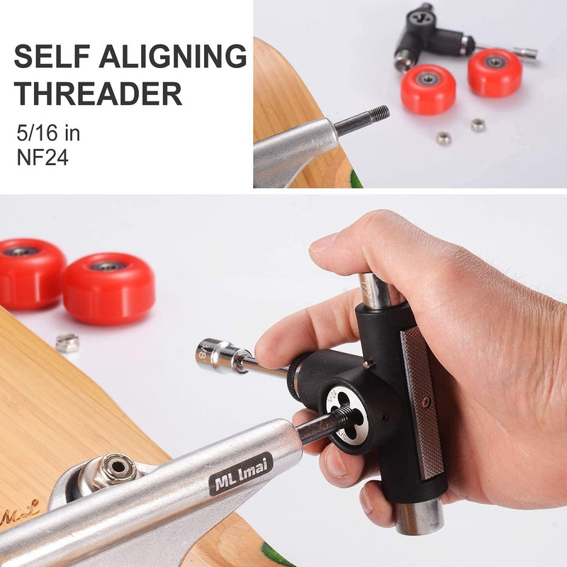 HADIIH Skate Tool All in One Multifunctional Ratchet Skateboard Tool