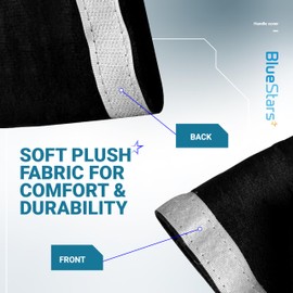 BlueStars Refrigerator Door Handle Covers, Set of 6, Keep Your Kitchen Appliances Clean from Smudges, Drips, Food Stains, Oil, Decor Protector for Fridge, Ovens, Dishwashers, Microwaves (Black)