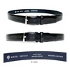 KIETH KE21414-19 Men's Business Belt, Black, Leather, 1.2 inches (30