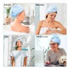 XIUDOU Toalla Gorro Microfibra Kawaii Secado Rapido Cabello Turbant