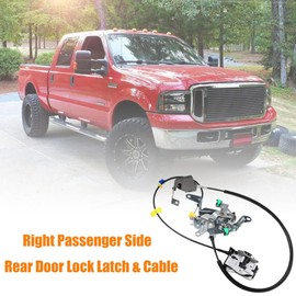 6C3Z-28264A01-A Rear Right Side Door Latch Lock Cable Fit for Ford F-250 F-350 F-450 F-550 Super Duty 1999-2007, Rear Right Side Door Latch Lock Cable Replaces OEM 6C3Z-28264A00-A