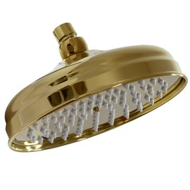 Retrodesign Rain Shower Head Diameter 20 cm 75 Anti-Limescale Nozzles Gold