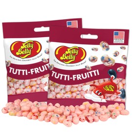 Tutti Fruitti Jelly Beans, Chewy Fruit Flavored Bite Sized Candies, Birthday Party Favor Treats, 3.5 Ounces (Pack of 2)