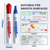 Sipa Whiteboard Markers Pens, 12 Bulk Dry Wipe Chisel Tip