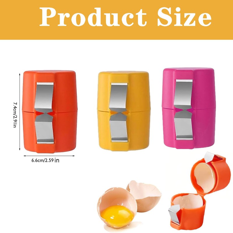 3 Packs Eggshell Remover, Egg Shell Cutter Tool, Egg Cracker