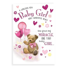 Regal Publishing Cute Baby Girl Card 9" x 6"