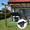 sourcing map 2pcs Corner Brackets, 3-Way T Brackets for 4"