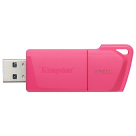 Kingston USB DataTraveler Exodia M, Capacidad: 128GB, USB-A 3.2 Gen 1, Color: Rosa Neon, SKU: KC-U2L128-7LN