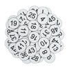 StayMax Plastic Number Tags Engraved Numbered Tags Without Hole (1-50,