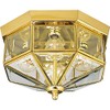 Progress Lighting 4-Light Beveled Glass 11-1/8" Close-to-Ceiling, Indoor, P5789-10, Polished