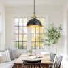 AURYNIX 12 Inch Farmhouse Pendant Lights, Black, 3 Pack