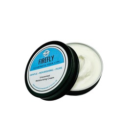 Firefly Bodycare Vegan UNSCENTED Moisturising Cream. All Natural, Hand Crafted, gentle, soothes dry skin, redness and irritation, palm oil/SLS/Cruelty/Plastic free. For Men & Women 30ml/60ml (60g)