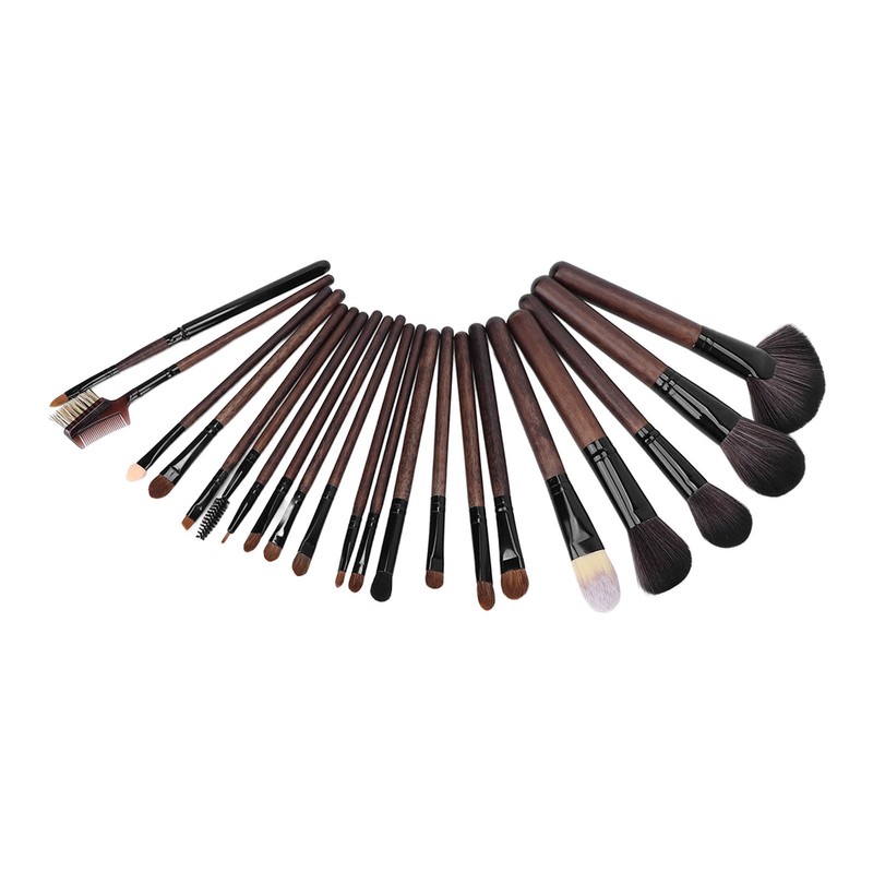 21pcs Makeup Brush Set Wooden Handle Eyeshadow Foundation Blush Brush
