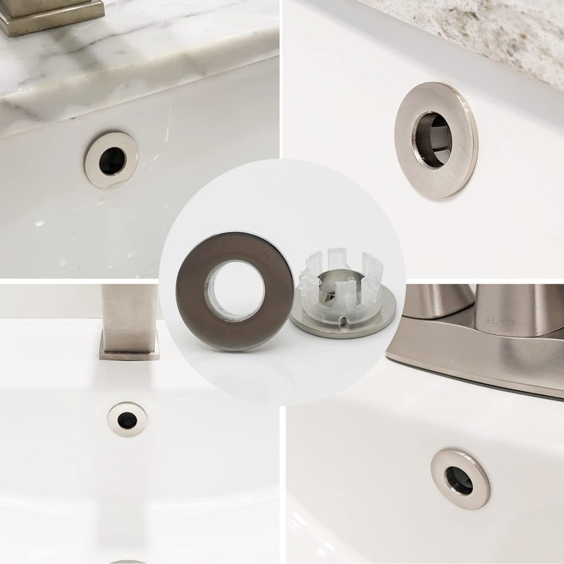 Sink Overflow Ring Brushed Nickel Bathroom Vanity Sink Overflow Cover