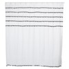 Elegant Black and White Polyester Bathroom Shower Curtain Waterproof Mildew