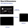 VICI Battery 12V 12AH F2 Battery for Wilson Tennis Ball