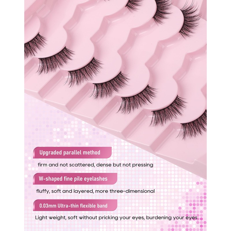 Half Lashes Natural Half Eyelashes Wispy Corner Lashes Cat Eye