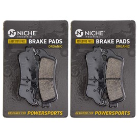NICHE Brake Pad Set for Honda VTX1800S Goldwing GL1800 ST1100 Victory Vision Front/Rear Organic 2 Pack