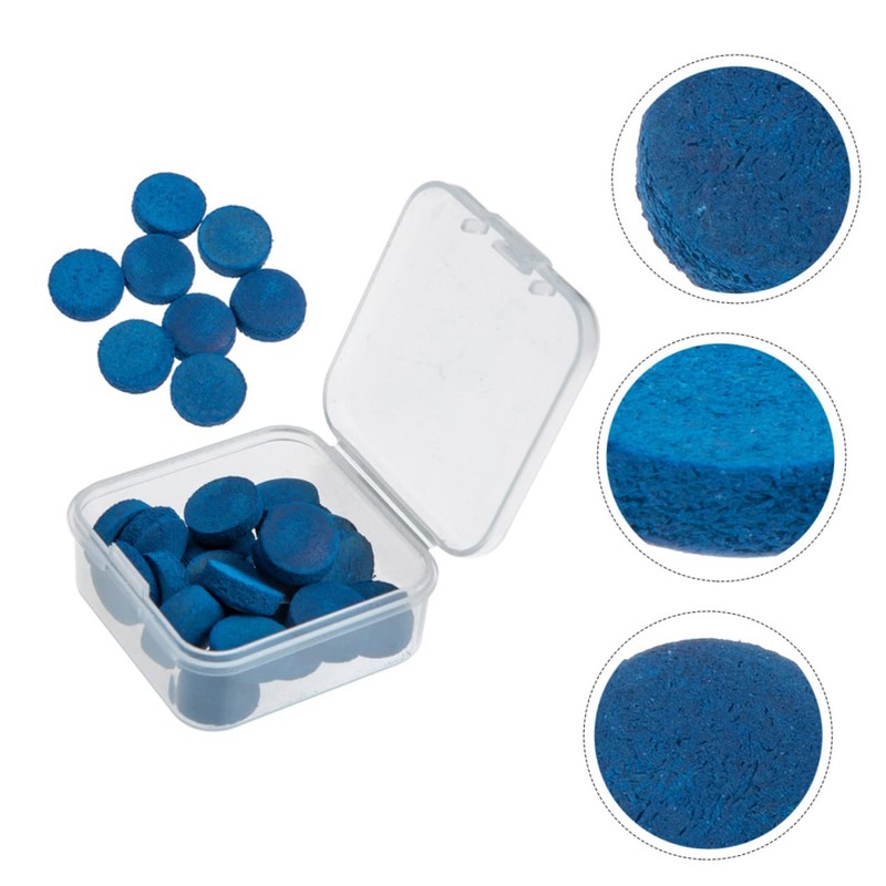 BESPORTBLE Billiard Cue Tip Head 30pcs Pool Stick Tips Leather