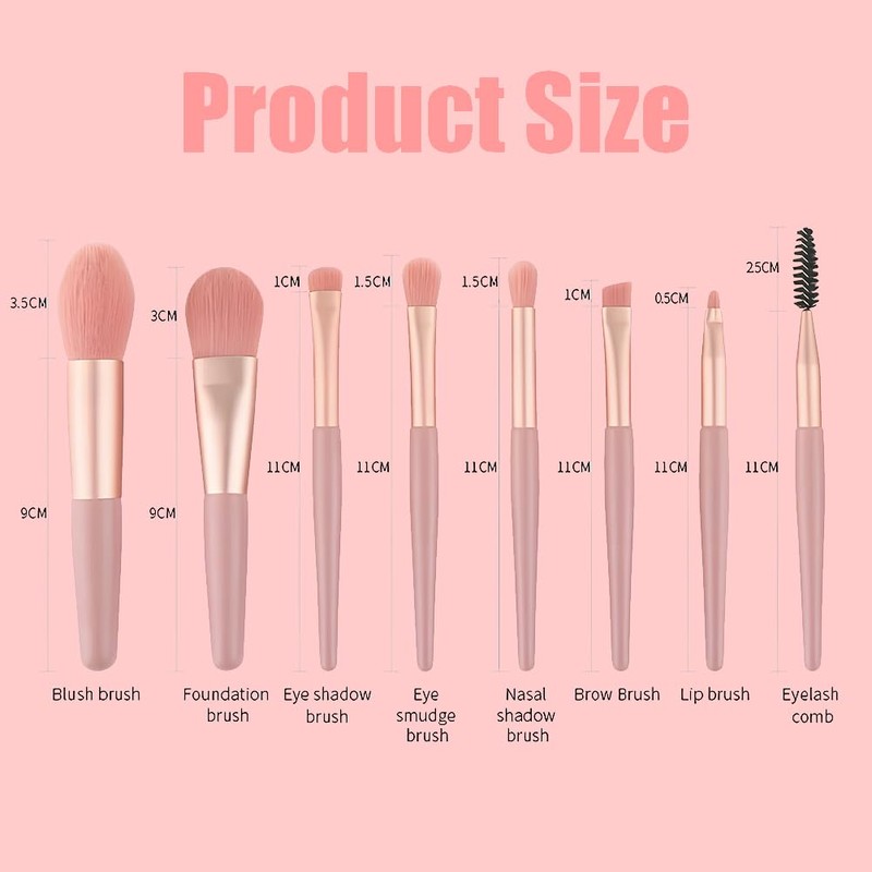 8 Piece Make Up Brush Set Professional Makeup Brush Set