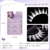 White False Eyelashes (3 Pairs), Top Eyelashes, Soft, Transparent Eyelash