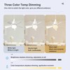 Greensen Ceiling Fan Light Dimmable Ceiling Lamp with Fan Modern