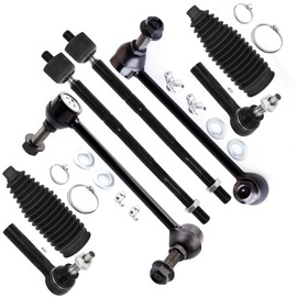 SCITOO 8pcs Front Suspension Kit Outer Inner Tie Rod End w/Steering Boot fit 2011-2019 for Dodge Charger for Dodge Challenger 2011-2014 for Chrysler 300 Sway Bar Link