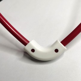 YZMSZ Bend Supports 90 Degree Elbow Conduit Flow Bend Clip White for 3/8 inch RO Tubing Plastic Polymer PEX Pipe Clamps (pack of 10)