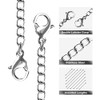 Necklace Extenders, 10Pcs Stainless Steel Silver Necklace Bracelet Anklet Extension