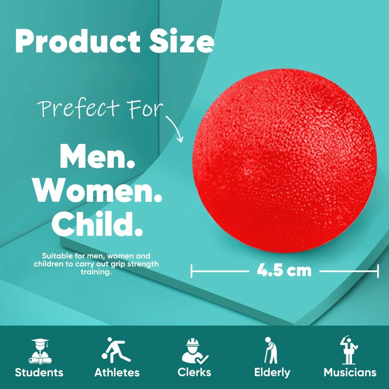 Hikeep Stress Balls for Adults (6 Pack), Squeeze Balls for