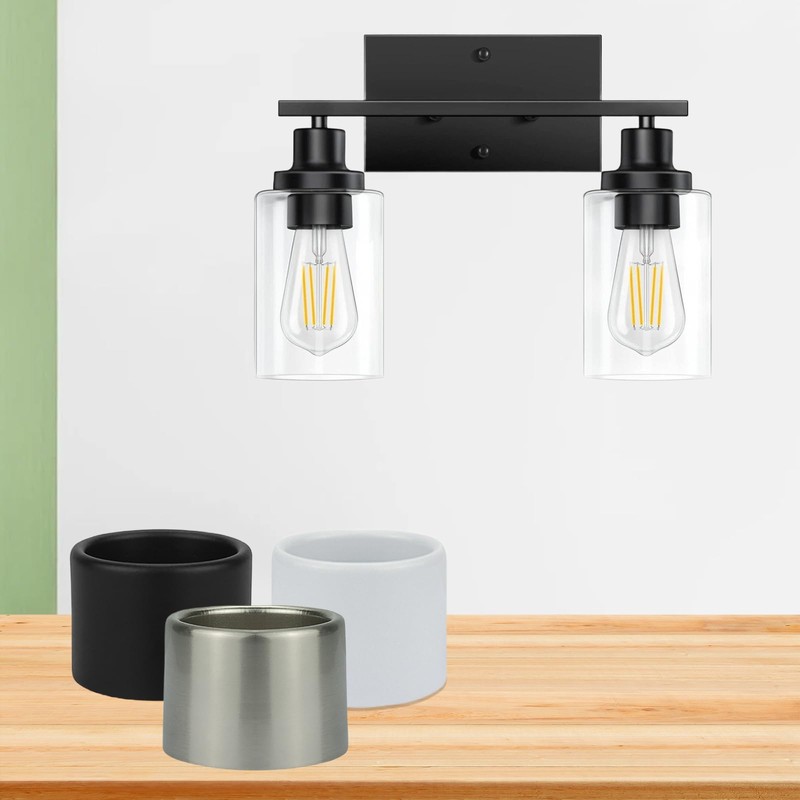 Sgphrzlt 4 PCS Metal Light Shade Ring, Light Socket Shade