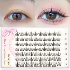 EMEDA Anime Lashes Individual Lashes 70pcs 11-14mm Lash Clusters Asian Lashes Korean Manga Lashes Single Lashes DIY lash extensions