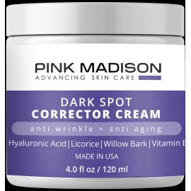 Pink Madison Dark Spot Remover Corrector Face, Hands, Neck. Sun Spot Treatment Corrector 4 OZ
