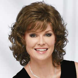 Paula Young Long Color Me Beautiful WhisperLite Wig Long, Soft Wispy Layers with Sides Brushed Forward Or Back For A Natural Look/Multi-tonal Shades of Blonde, Silver, Brown, and Red