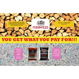 Family Farm and Feed | Hardwood Natural BBQ Grill Smoke Bake | Hickory | Pellets | 4 Pound Pel Bag