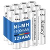 KAMCY Household Batteries - 1100mAh AAA Rechargeable Batteries 1.2V Ni-MH
