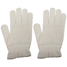 Silk gloves from Nishijin Kyoto Silk Yarn Shop (White Set of 2)