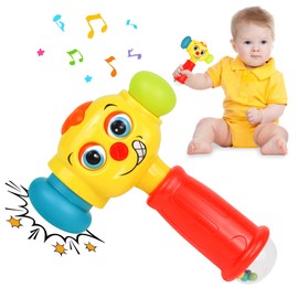 YOLOMOON Baby Toys for 1 Year Old Boys Girls Gifts, Baby Sensory Toys 6-12-18 Months Musical Hammer Toys with Sound & Light, Educational Pounding Toy for Infant Toddlers 1-3 Christmas Birthday Present