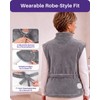 Wearable Heating Pad for Back, Neck & Shoulders, Detachable Belt