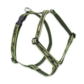 LupinePet Originals 1" Brook Trout 20-32" Adjustable Roman Dog Harness for Medium Dogs
