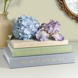 CNARIO Decorative Books for Home Decor, Set of 3 Linen Faux Books, Coffee Table Decor, Hidden Storage Book Box for Bookshelf, Mantel & Entryway, Photo & Keepsake Organization