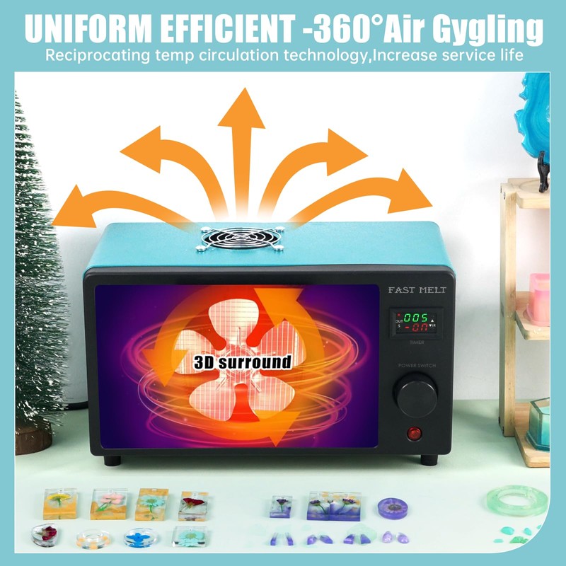 FAST MELT UV Resin Curing Box, 395nm UV Curing Light