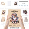 Wooden Jigsaw Puzzles, 300 Pieces Gnome Wooden Puzzles for Adults