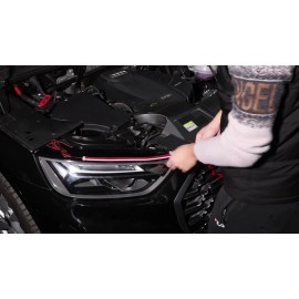 Mileslightparts US Start Scan Dynamic 70' in LED DRL Car Hood Light Strip For Ram 1500 2500 3500