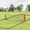 Soozier 23 ft Portable Soccer Tennis/Pickleball/Badminton/Mini Tennis Net w/Sideline for