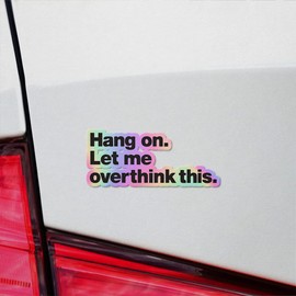 Holographic Decal Stickers Of Overthink Quotes Premium Waterproof Vinyl Decal Stickers For Laptop Phone Accessory Helmet Car Window Mug Tuber Cup Door Wall Decoration ANDVER3048510HO110322