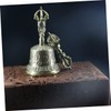 Alipis 1Pc Brass Vajra Bell Five Strand Tibetan Hand Bell