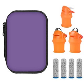 Gardening Thumb Knife with Case,Finger Pruner for Gardeners,Silicone Finger Knife,Plants Picking Trim Tools,Orange Thumb Cutter Gardening Tools Kit for Picking Plant Fruit Vegetable(Purple)