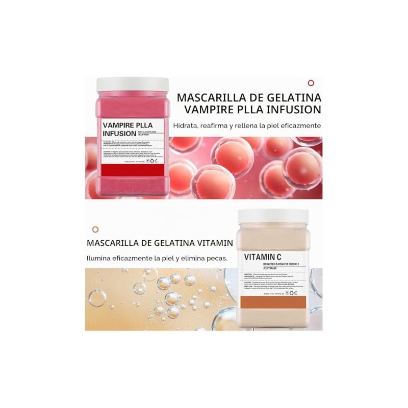 Mascarilla de Gelatina en Polvo – Antiedad y Luminosidad 750g